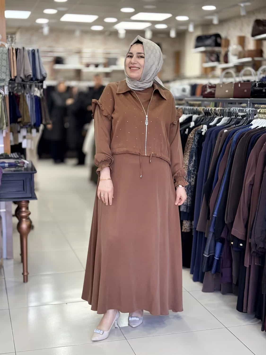CEKETLİ ELBİSE TAKIM