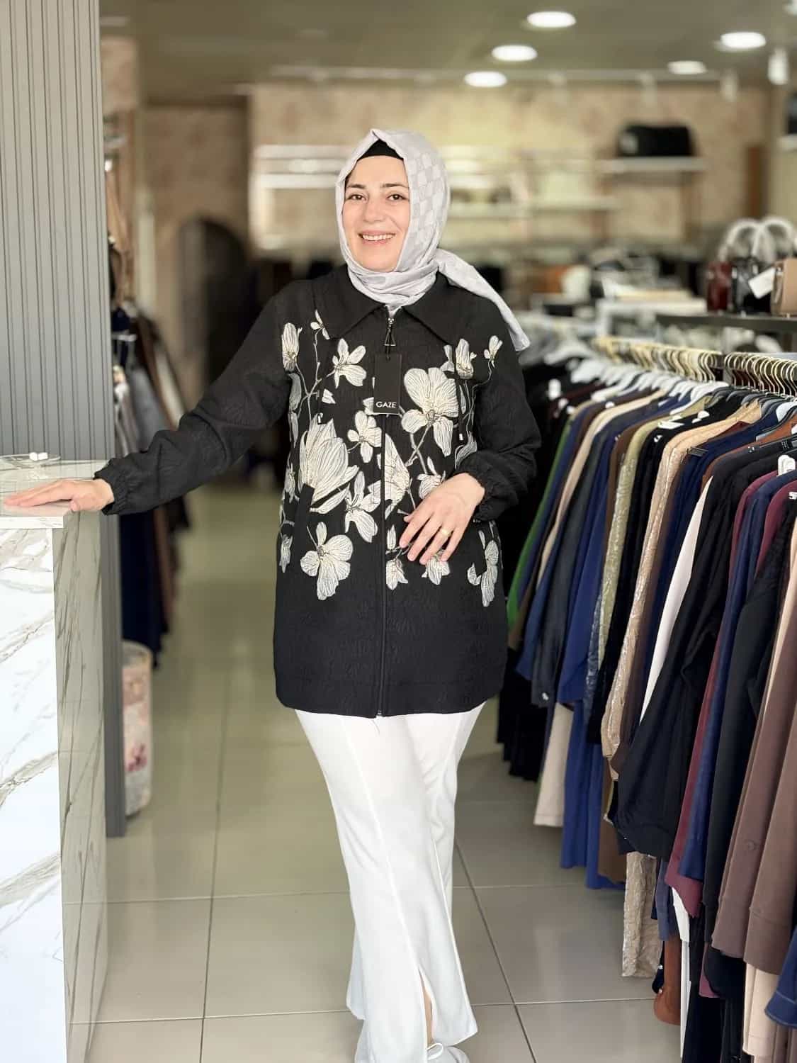 KAP ÇİÇEK DESENLİ