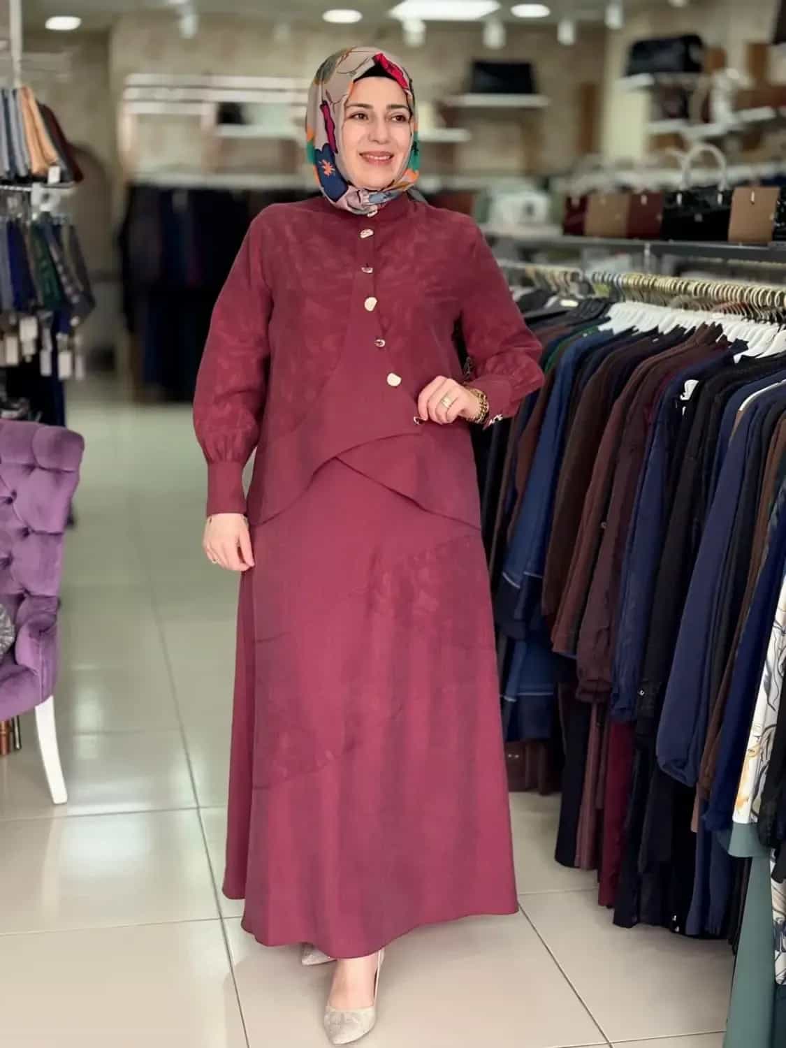 JAKAR TENCEL ELBİSE