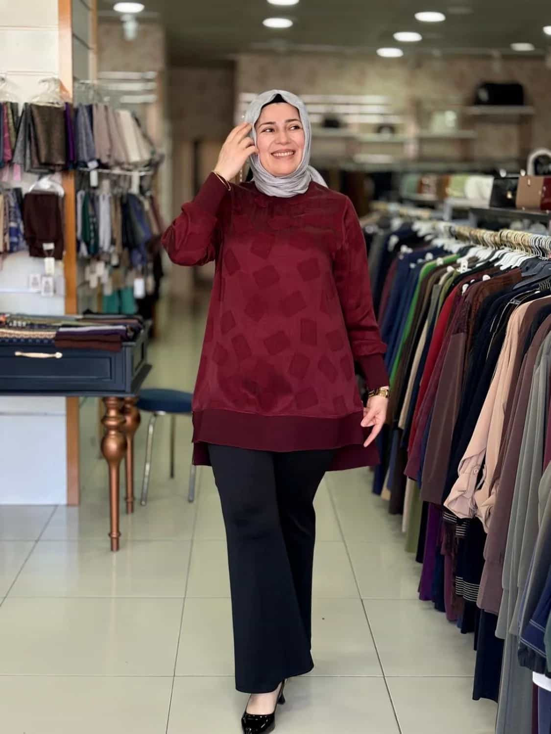 RİBANA DETAYLI İPEK KUPRA TUNİK