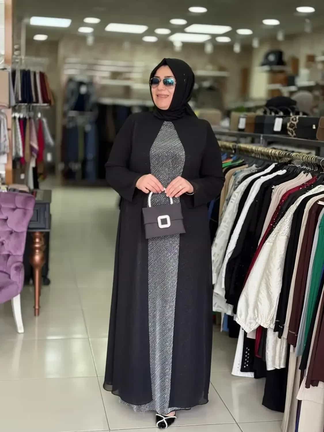 SİMLİ ABAYA ELBİSE