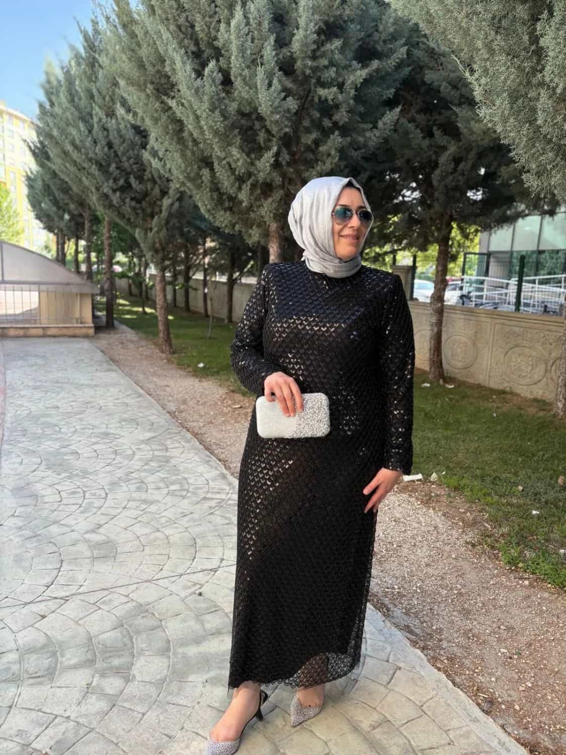 BONCUK İŞLEMELİ ABİYE