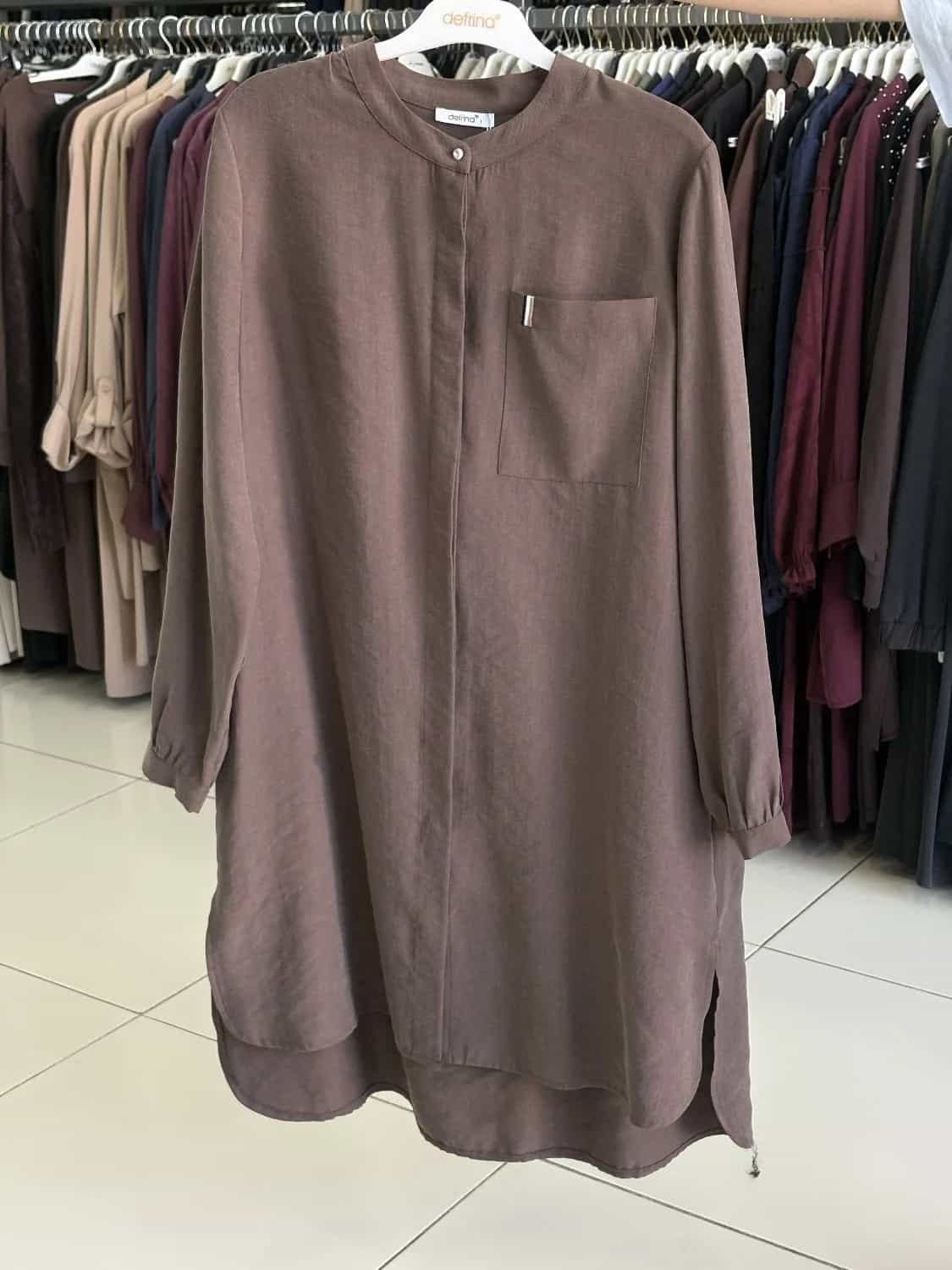 CEP DETAYLI TENCEL TUNİK
