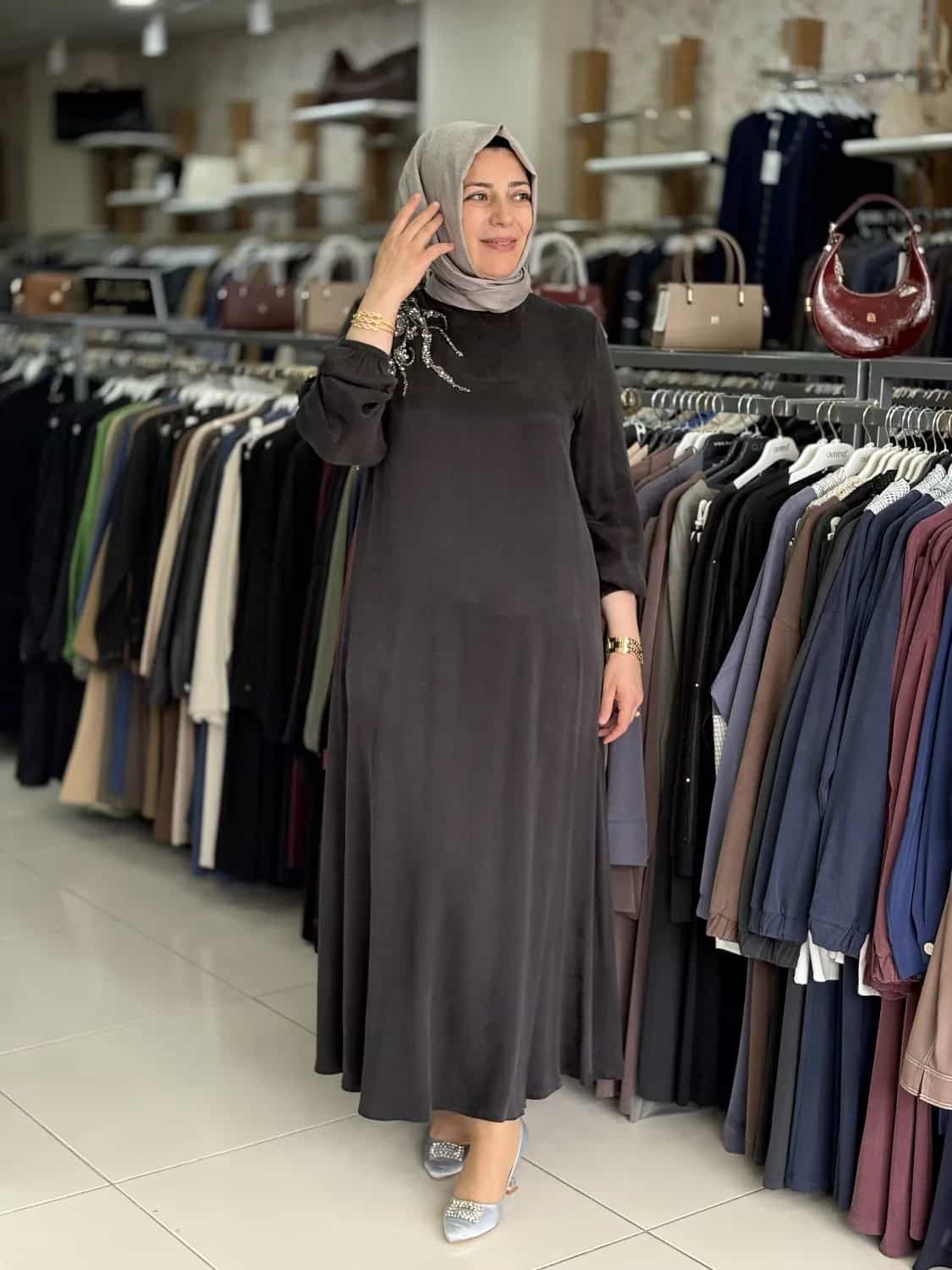 İPEK KUPRA ELBİSE MUSAB
