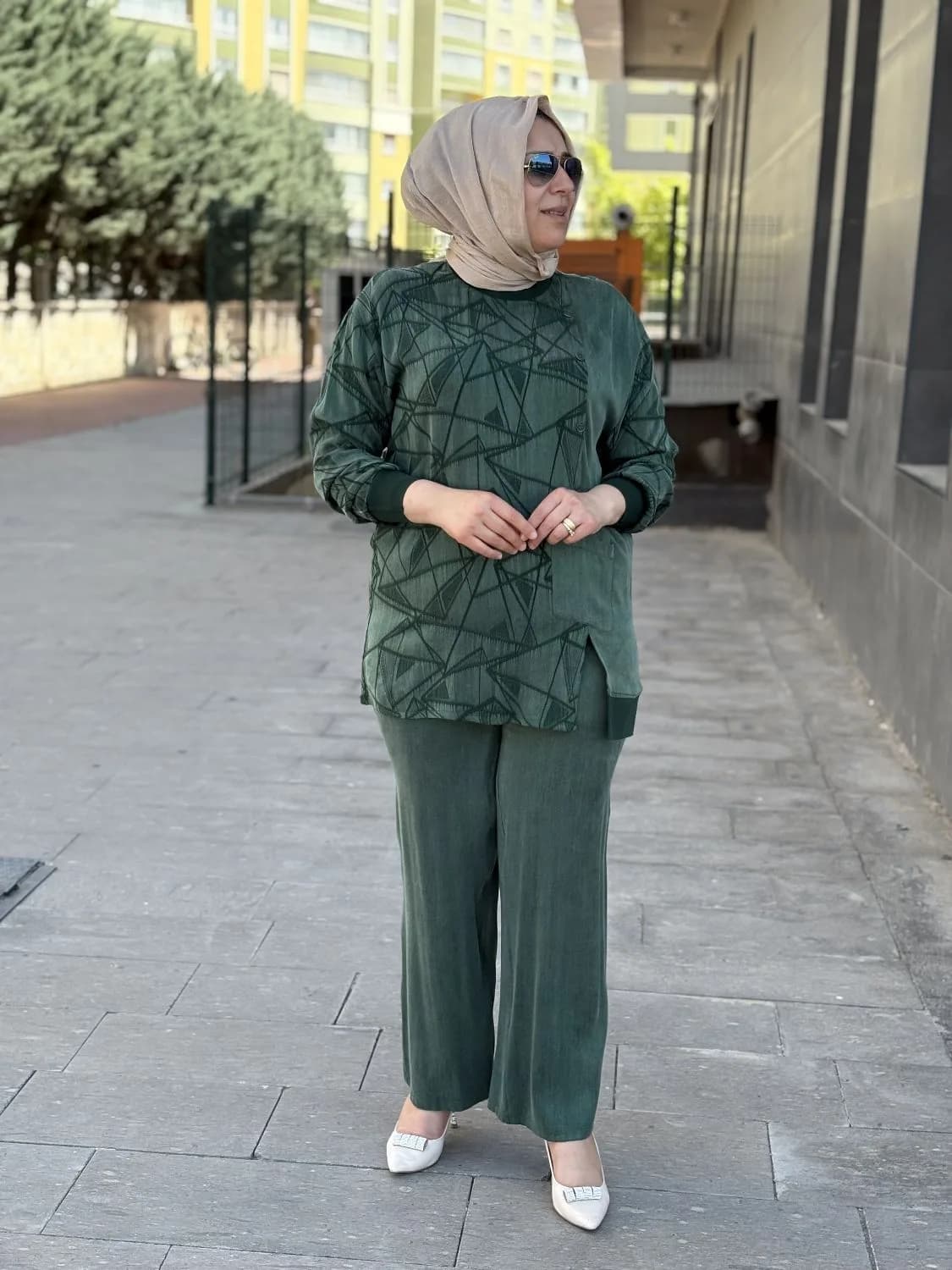 PANTOLONLU TAKIM İPEK KUPRA GAZE