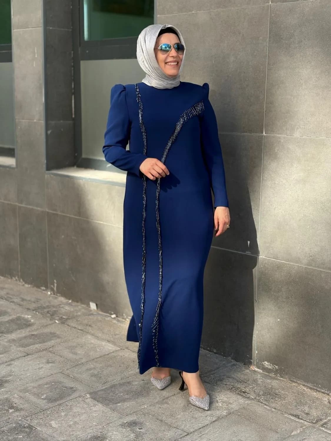 BONCUK DETAYLI ABİYE