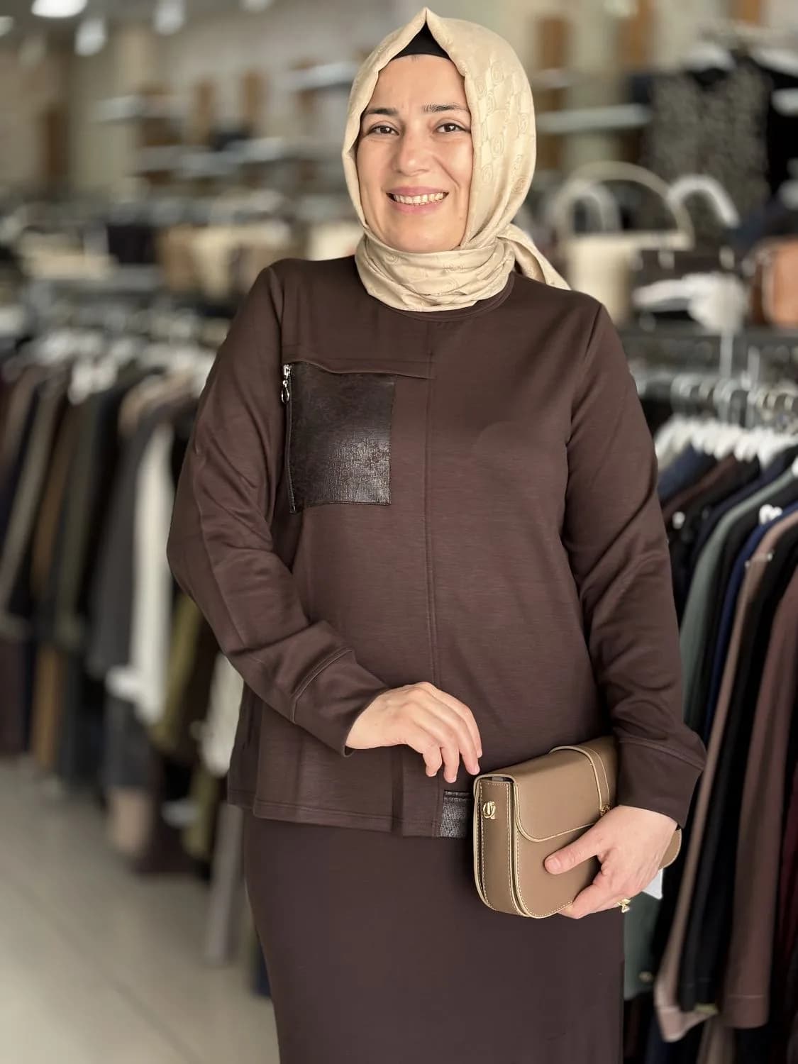 BLUZ CEP VE ETEĞİ FERMUAR DETAYLI