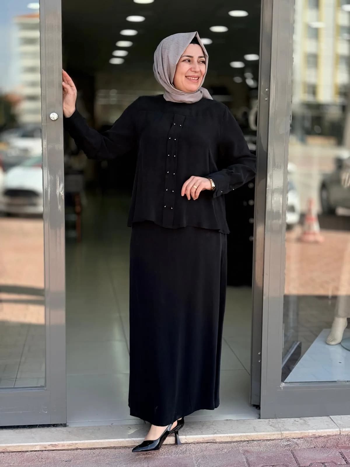 İPEK KUPRA ETEKLİ TAKIM