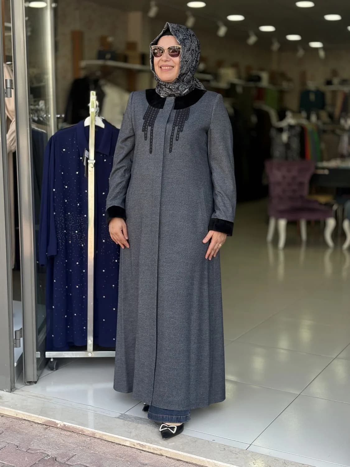 KABAN SELAM KAŞE TAŞ DETAYLI