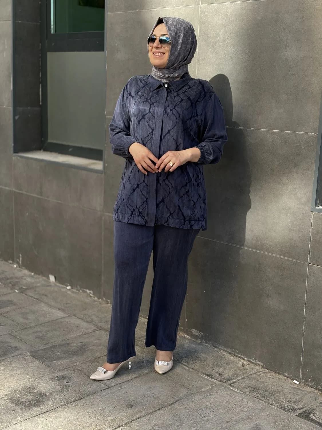 PANTOLONLU TAKIM İPEK KUPRA GAZE